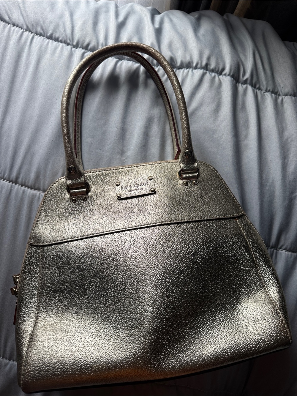 kate spade Metallic gold Dome Satchel